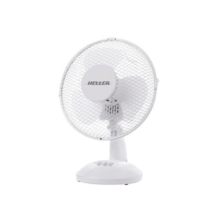 Heller 23cm White Desk Fan - HHDF23SG