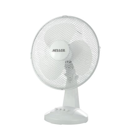 Heller 30cm White Desk Fan - HHDF30SG