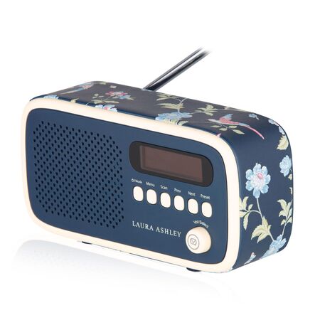 VQ Dexter DAB/DAB+ Digital & FM Radio - Laura Ashley Elveden Navy - VQDEXTERLAN