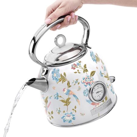 Laura Ashley 1.7L Dome Kettle - Elveden White - LADKEW