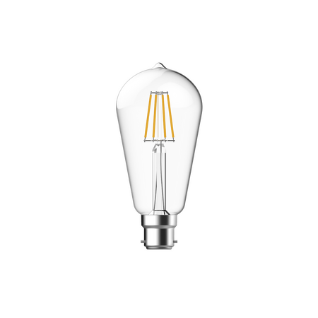 SupValue All-Glass Clear ST64 LED Filament 7.5W 2700K B22