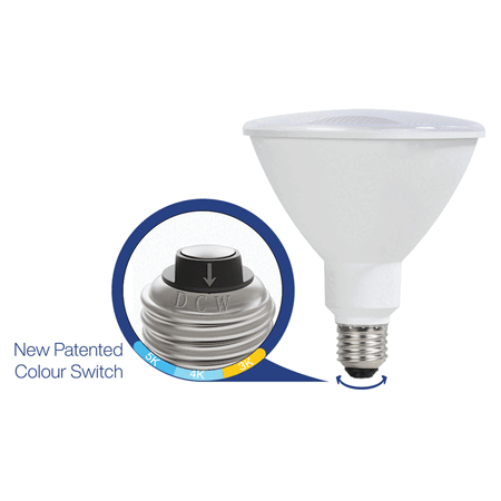 SupValue Pro TriColour PAR38 12W 3K/4K/5K E27