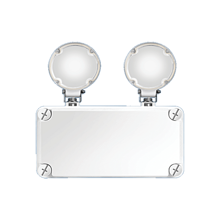 OnGuard Emergency TwinSpot IP65 Wall Light 2*1.25W White