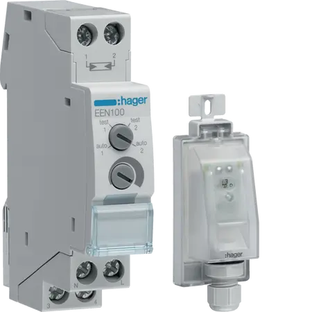 Twilight switch 1 channel, 1M, wall mounted cell