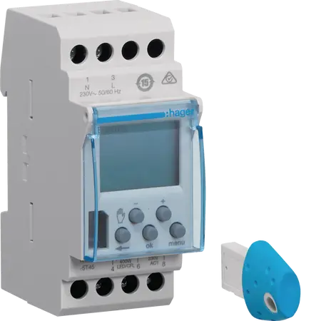 Digital time switch 1 Channel weekly cycle + Bluetooth key