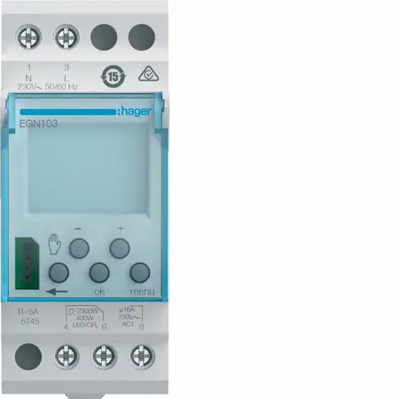 1 channel digital time switch weekly cycle