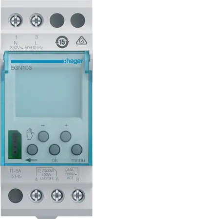 1 channel digital time switch weekly cycle