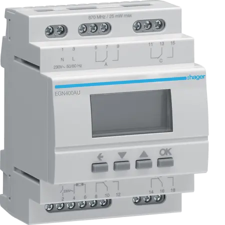 Multi-function time switch 4 channels bluetooth