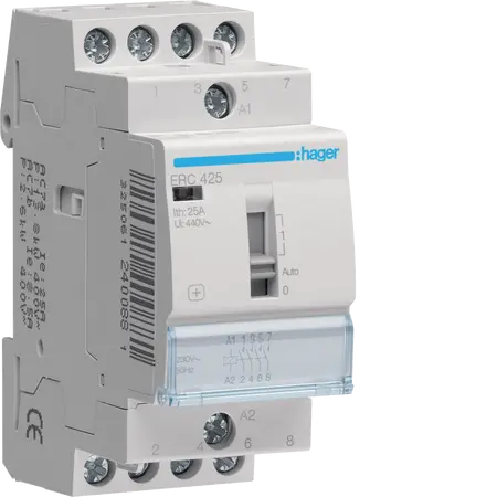 Override Contactor 25A, 4NO, 230V~50Hz