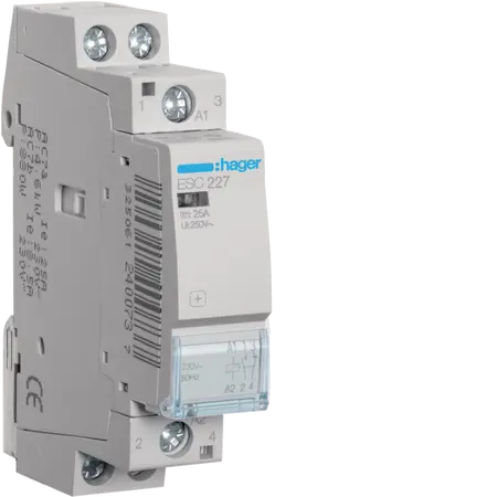 Contactor 25A, 1NO+1NC, 230V~50Hz