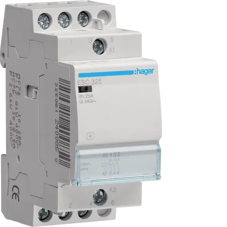 Contactor 25A, 3NO, 230V~50Hz