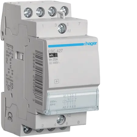 Contactor 25A, 2NO+2NC, 230V~50Hz