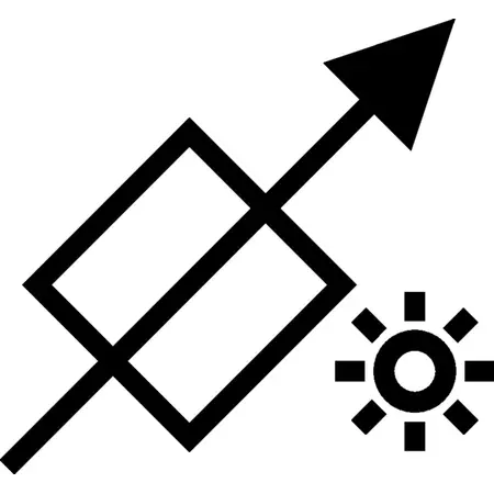 Cell for twilight switch, wall mounted