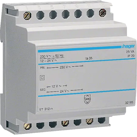 Safety transformer 25VA 230V/12-24V