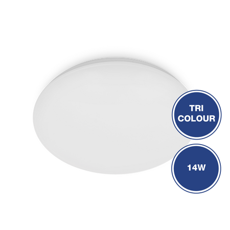 Sandy Oyster Light TriColour 14W 3000K/4000K/5700K White