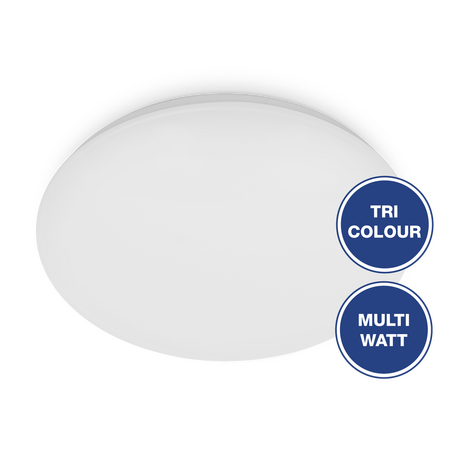 Sandy Oyster Light TriColour 27/17W 3000K/4000K/5700K White