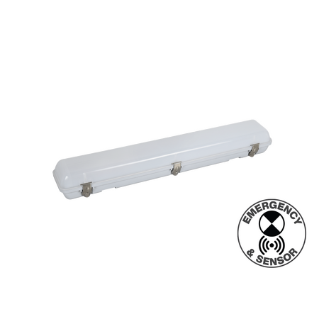 Tempest V Pro 5CCT IP65 EMG Wide Body Batten 20/14/10W 3K/4K/5K/5.7K/6.5K