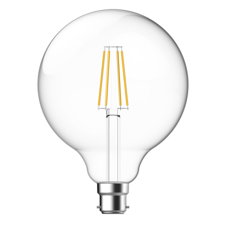 SupValue All-Glass Clear G125 LED Filament 8.6W 2700K B22