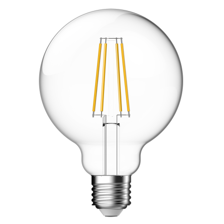 SupValue All-Glass Clear G95 LED Filament 7.5W 2700K E27