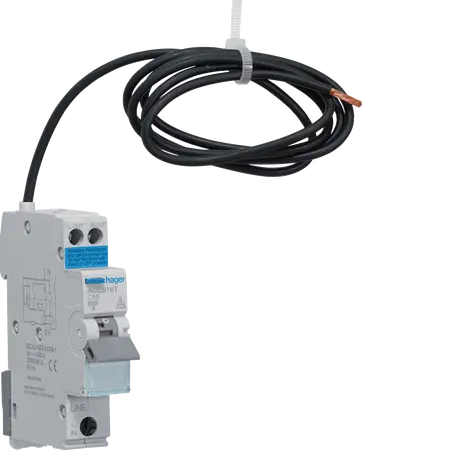 RCBO 1M 1P+N 6kA C-16A 10mA A