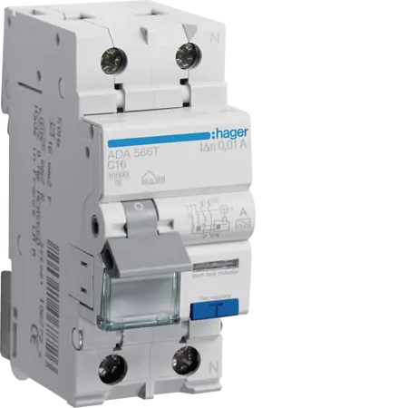 RCBO 1P+N 10kA C-16A 30mA A Class