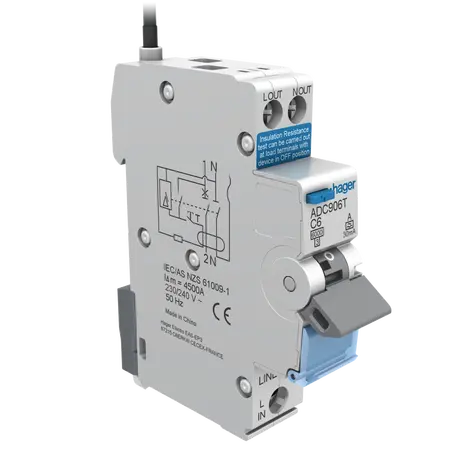 RCBO 1M 1P+N 6kA C-6A 30mA A