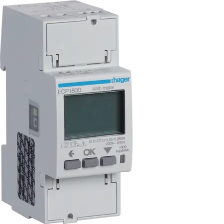 1 Phase kWhmeter direct 80A 2M S0 MID