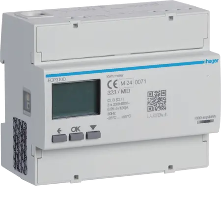 3 Phase kWhmeter direct 125A 6M S0 MID