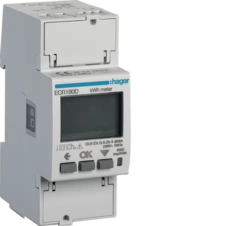 1 Phase kWhmeter direct 80A 2M MODBUS MID