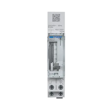Daily time switch 1 channel, 1 module with reserve