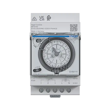 Daily time switch 1 channel, 3 modules with reserve
