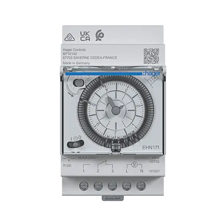 Weekly time switch 1 channel, 3 modules with reserve