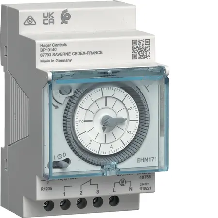 Weekly time switch 1 channel, 3 modules with reserve