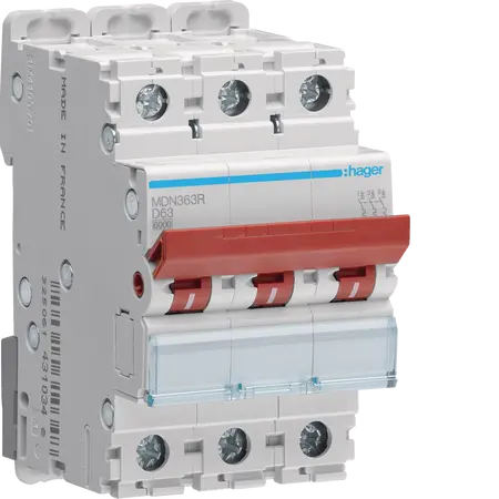 MCB 3P 6kA D-63A 3M