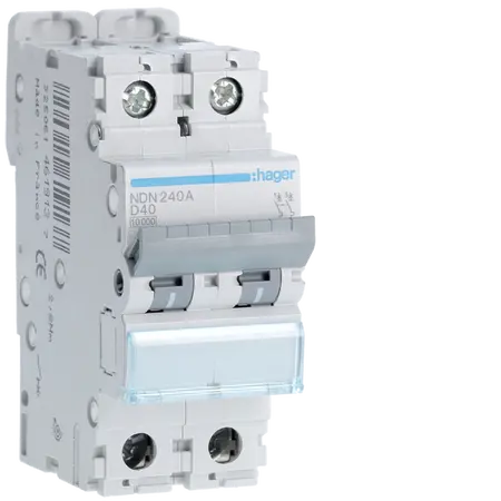 MCB 2P 10kA/15kA D-40A 2M