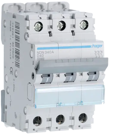 MCB 3P 10kA/15kA D-40A 3M