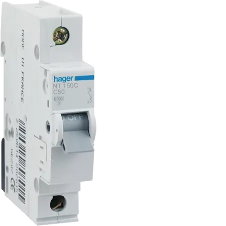 MCB 1P 10kA C-50A 1M