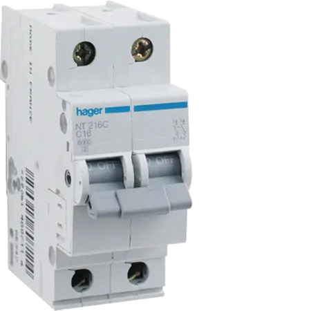 MCB 2P 10kA C-50A 2M