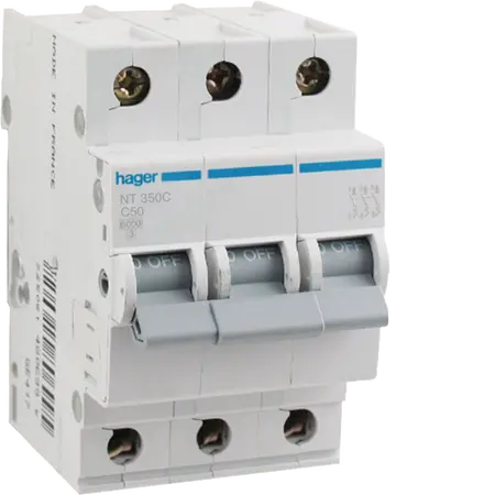 MCB 3P 10kA C-50A 3M