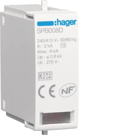 Cartridge L-N Uc 275 In 2kA Imax 8kA Up 1kV