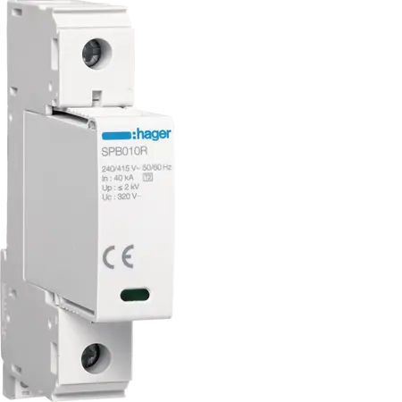 Surge Protection Device 1P T2 TNC Uc 320V In 40kA Imax 100kA  remote contact