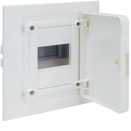 Small distributor,golf,flush,1row,4M,IP40,MS-terminal,ANZ,N+PE,white door