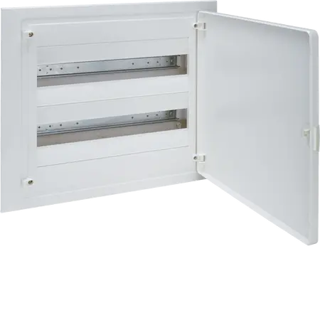 Small distributor,golf,flush,2row,36M,IP40,QC-terminal,N+PE,white door