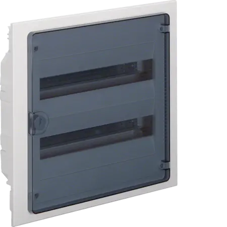 Small distributor,golf,flush,2row,36M,IP40,MS-terminal,ANZ,N+PE,transparent door