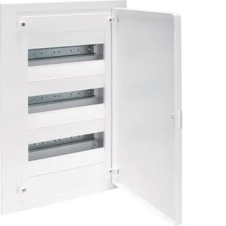 Small distributor,golf,flush,3row,36M,IP40,MS-terminal,ANZ,N+PE,white door