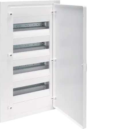 Small distributor,golf,flush,4row,IP40,48M,MS-terminal,ANZ,N+PE,white door