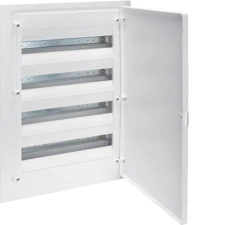 Small distributor,golf,flush,4row,IP40,72M,MS-terminal,ANZ,N+PE,white door