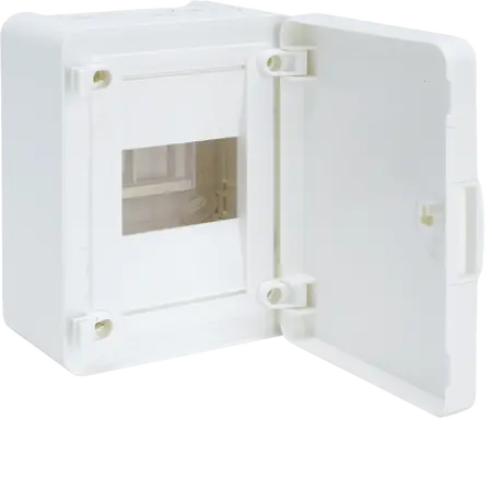 Small distributor,golf,surface,1row,IP40,4M,MS-terminal,ANZ,N+PE,white door