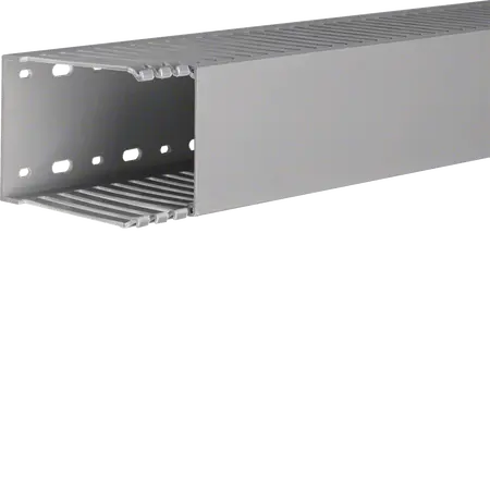Slotted panel trunking made of PVC DNG 100x75mm stone grey