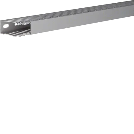 Slotted panel trunking made of PVC DNG 50x25mm stone grey
